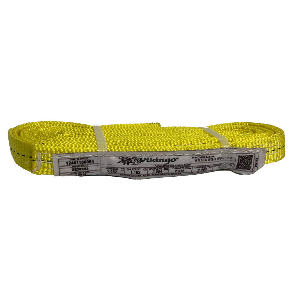 ESLINGA PLANA OJO-OJO 2 CAPAS 1" X 3M