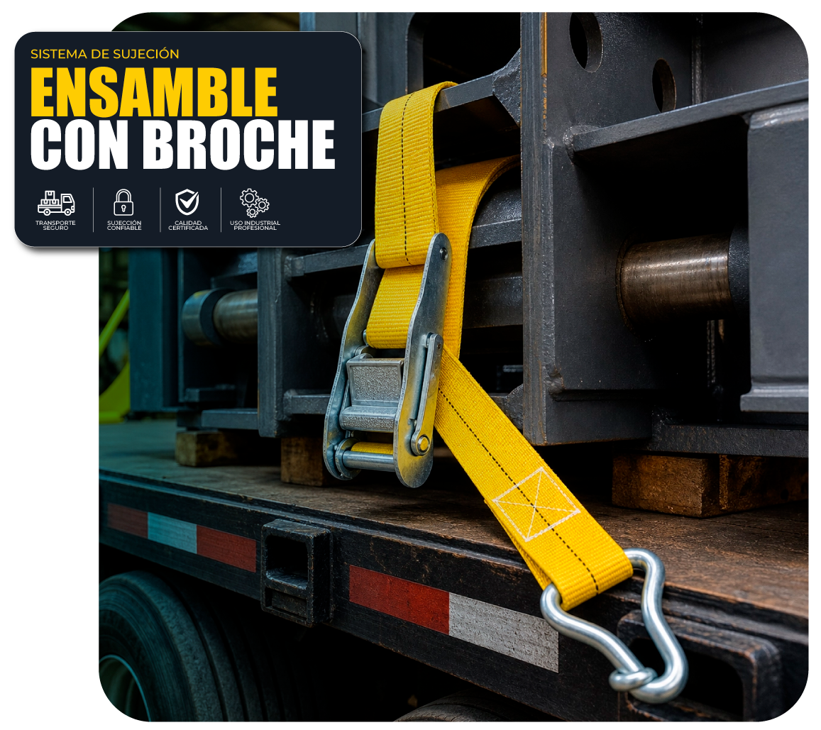 Ensamble con broche