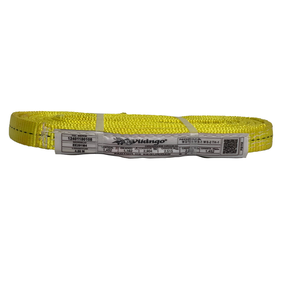 ESLINGA OJO A OJO 2 CAPAS 1"" X 4 M CAP.  VERT. 1,452 KG