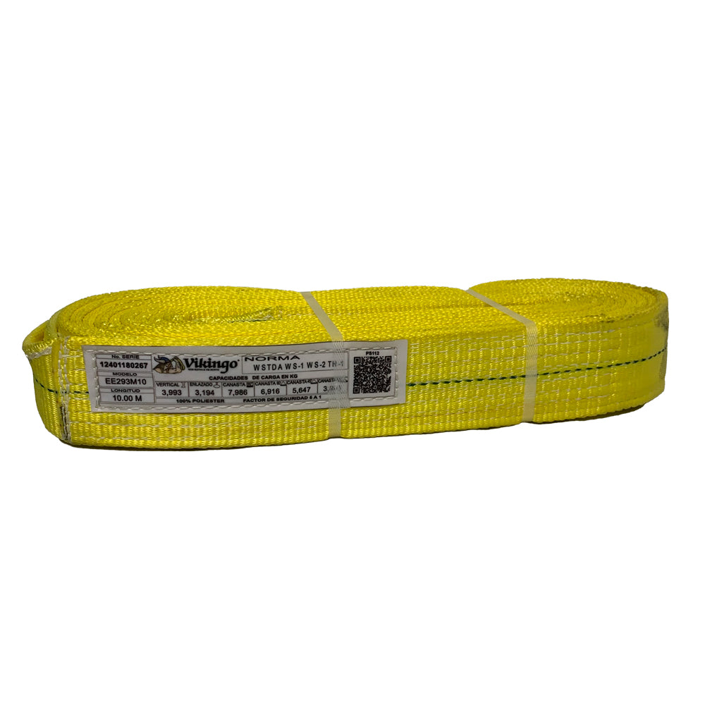 ESLINGA PLANA OJO A OJO 2 CAPAS 3" X 3M CAP. VERT. 3,993 KG