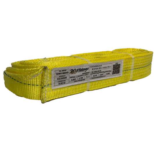 ESLINGA PLANA OJO A OJO 2 CAPAS 3" X 6M CAP. VERT. 3,993 KG